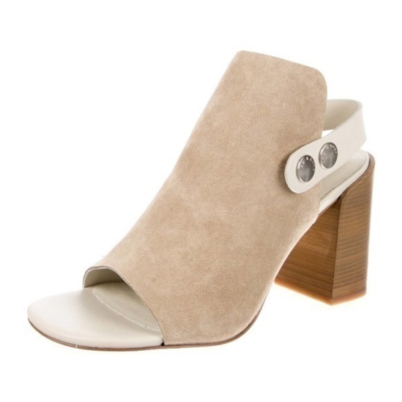 New Rag & Bone Stucco Suede Leigh Beige Open Toe Sandals New in box size 8 - Picture 3 of 6